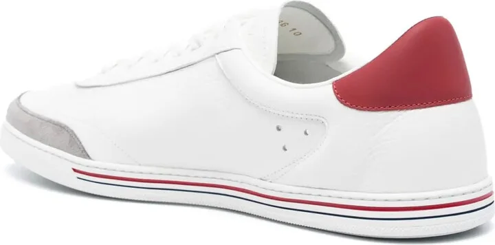 Stripe-Detailing Leather Sneakers - Image 3