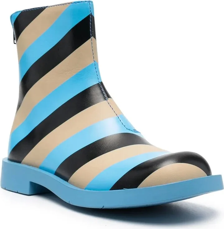 Striped Ankle Boots - Image 2