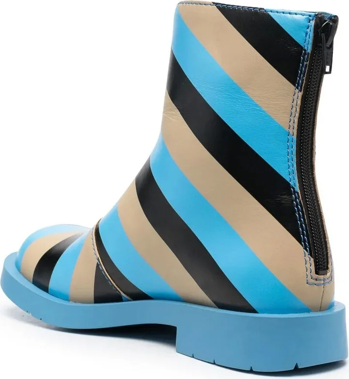 Striped Ankle Boots - Image 3