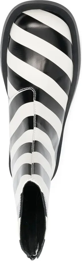 Striped Ankle Boots - Image 4