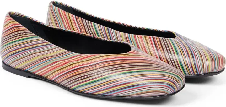 Striped Ballerina Shoes - Image 2