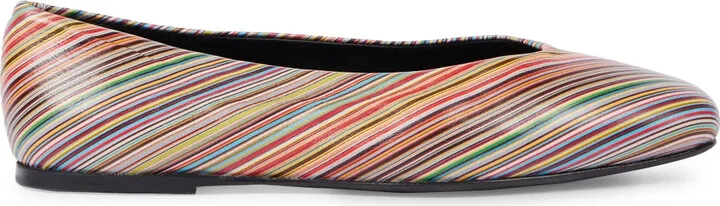 Striped Ballerina Shoes