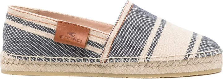 Striped Canvas Espadrilles