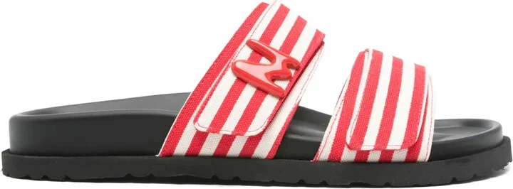 Striped Canvas Slides