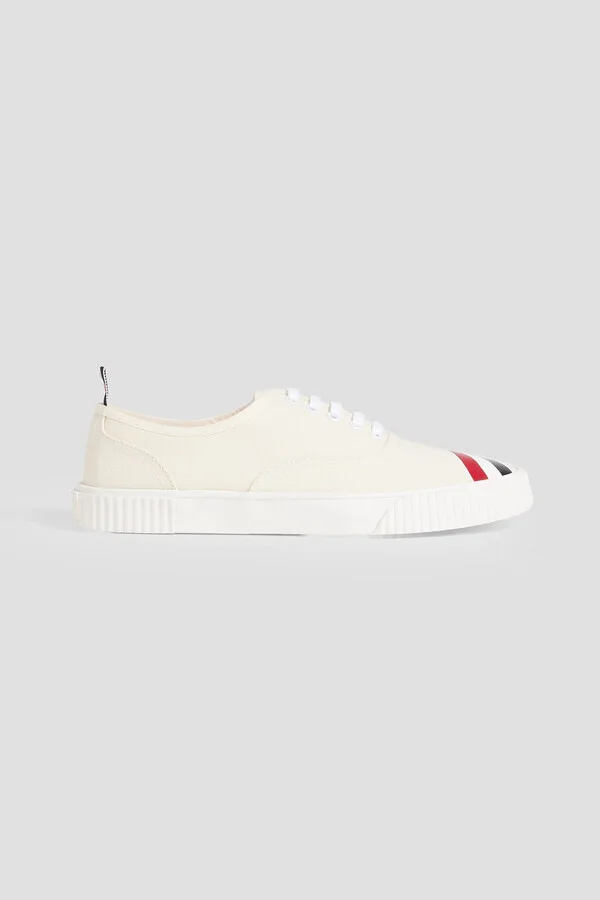Striped canvas sneakers