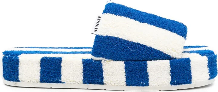 Striped Cotton Slippers