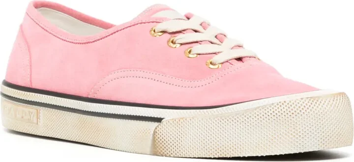 Striped-Edge Lace-Up Sneakers - Image 2