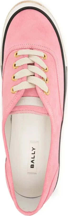 Striped-Edge Lace-Up Sneakers - Image 4