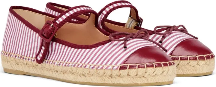 Striped Flat Espadrilles - Image 2