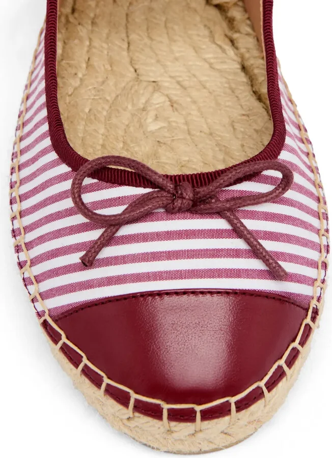 Striped Flat Espadrilles - Image 4