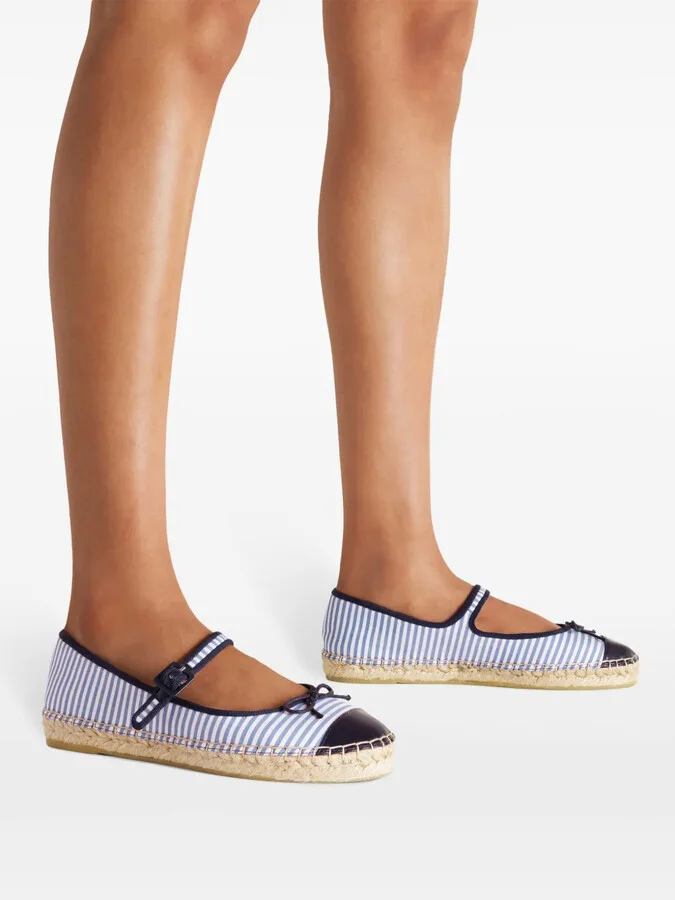 Striped Flat Espadrilles - Image 5
