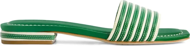 Striped Flat Sandals