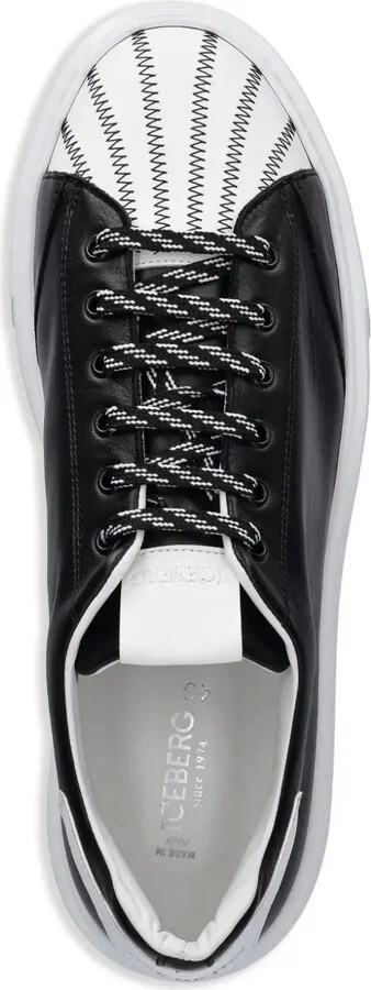 Striped Lace-Up Sneakers - Image 4