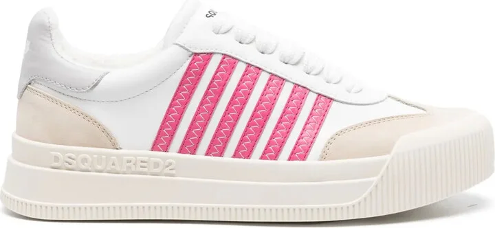 Striped Lace-Up Sneakers