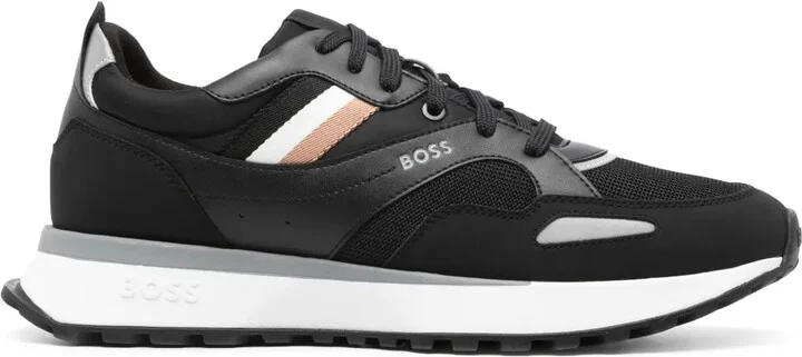 Striped Lace-Up Sneakers