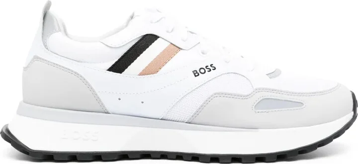 Striped Lace-Up Sneakers