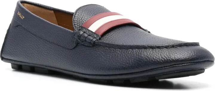 Striped Leather Loafers - Image 2