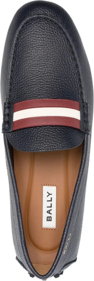 Striped Leather Loafers - Image 4