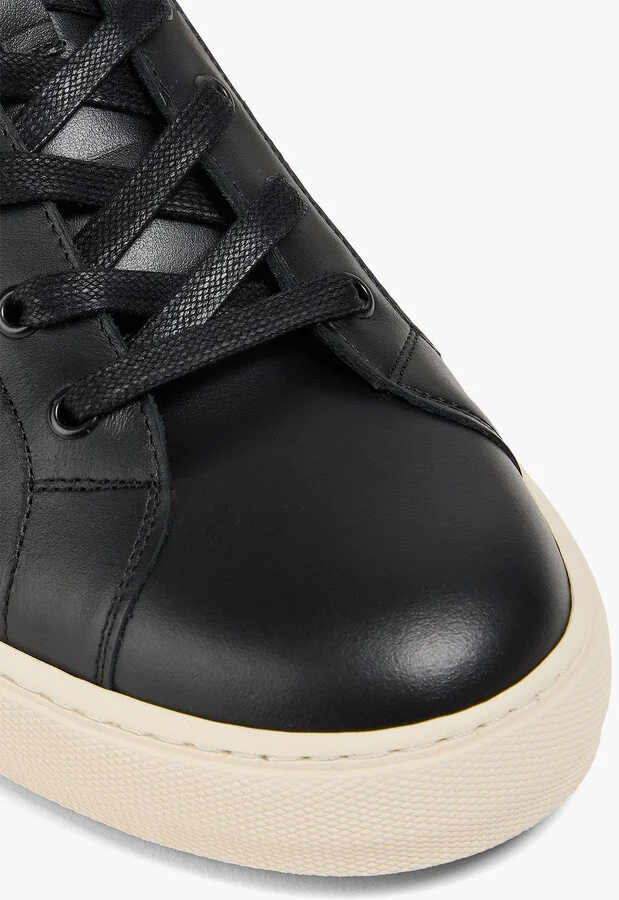 Striped leather sneakers - Image 4