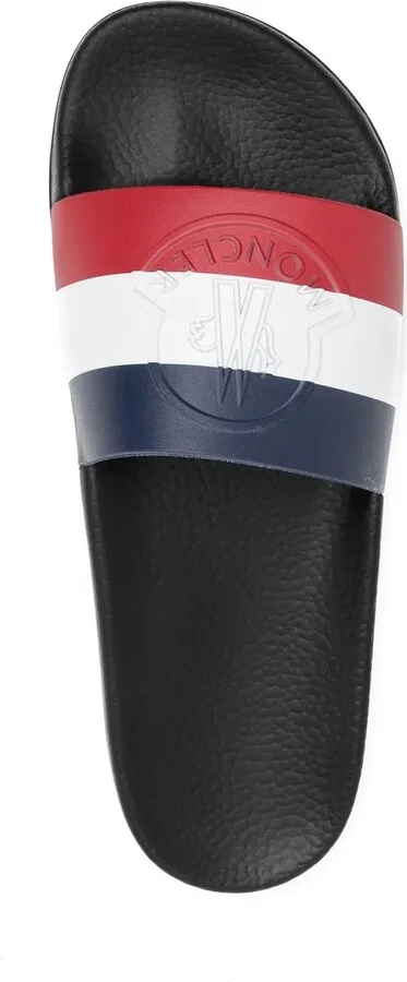 Striped Logo-Embossed Slides - Image 4