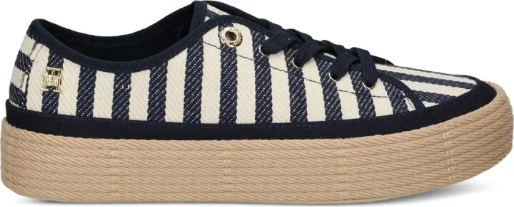 Striped Platform Sneakers