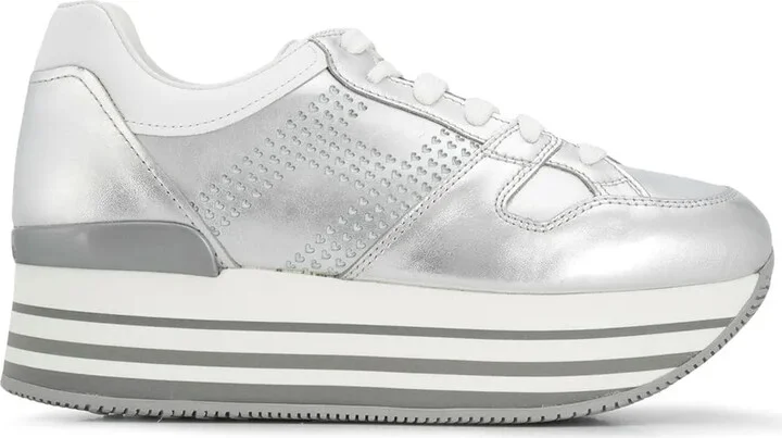 Striped Platform Sneakers