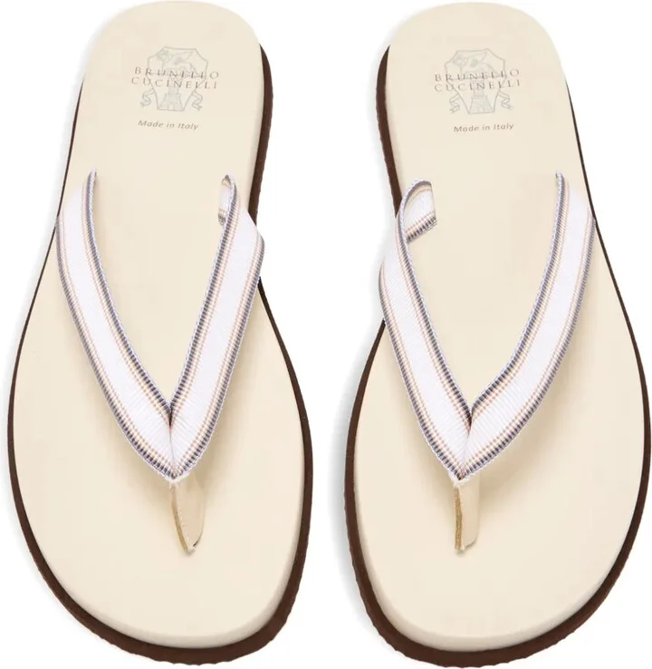 Striped Thong Sandals - Image 2