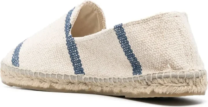 Striped Woven Canvas Espadrilles - Image 3