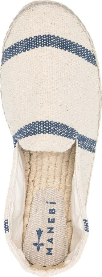 Striped Woven Canvas Espadrilles - Image 4