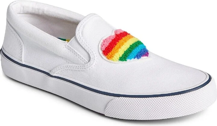 Striper II Pride Mens Canvas Slip On Casual and Fashion Sneakers