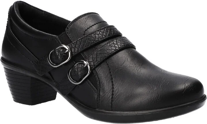 Stroll Womens Faux Leather Zipper Mules