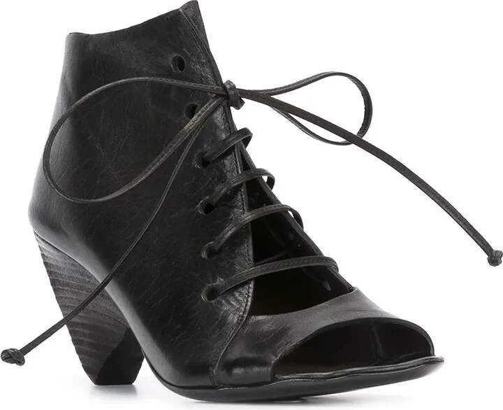 Structured Lace-Up Ankle Boots - Image 2