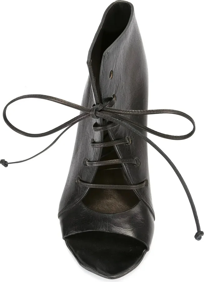 Structured Lace-Up Ankle Boots - Image 4