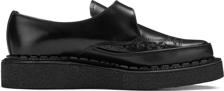 Strummer buckle-strap monk shoes
