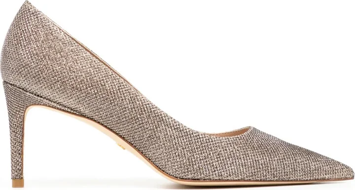 Stuart 50mm glitter pumps