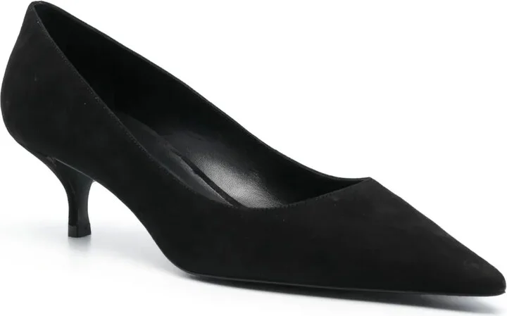 Stuart 50mm suede kitten pumps - Image 2