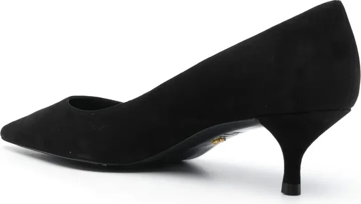 Stuart 50mm suede kitten pumps - Image 3