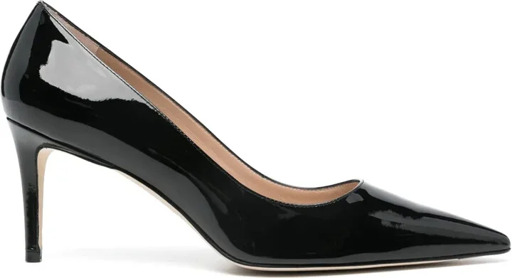 Stuart 75mm leather pumps