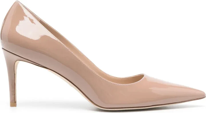 Stuart 75mm leather pumps