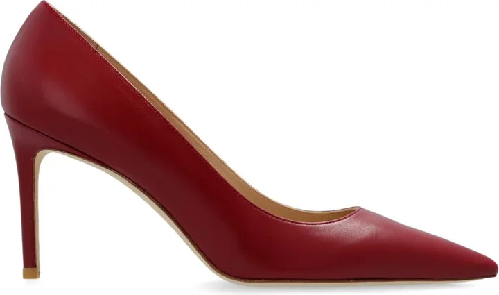 Stuart 85mm leather pumps