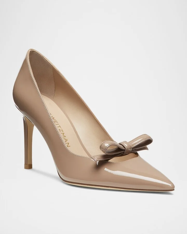 Stuart Felicity Patent Bow Pumps - Image 7