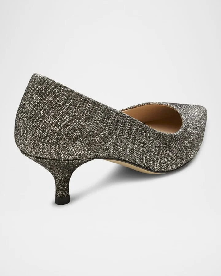 Stuart Metallic Kitten Pumps - Image 5