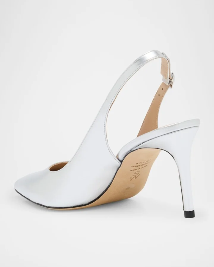 Stuart Metallic Slingback Pumps - Image 5
