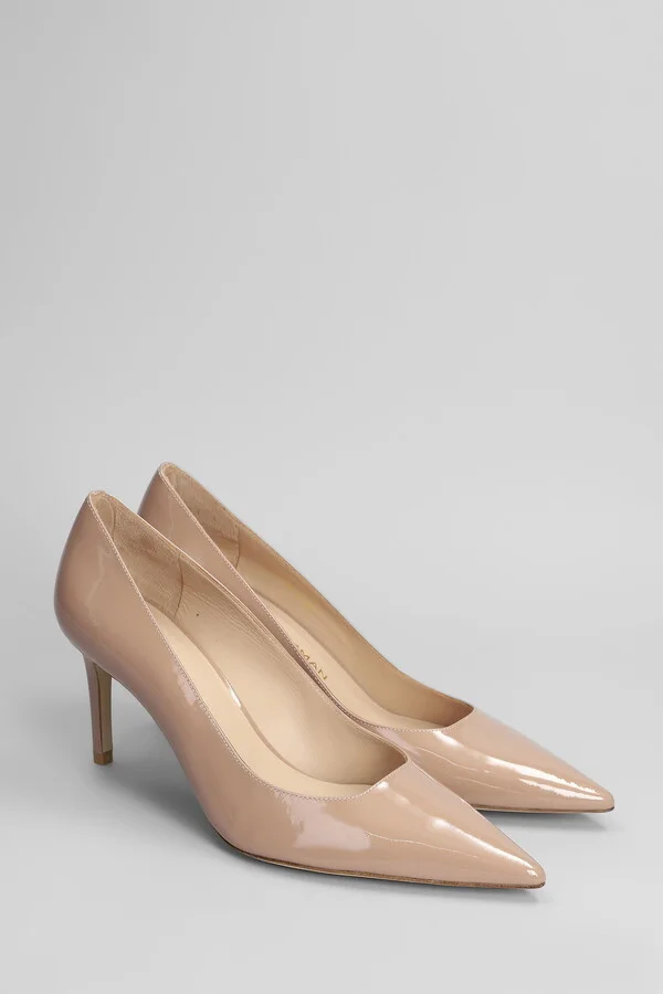 Stuart Power 75 Pumps In Rose-pink Patent Leather - Image 2
