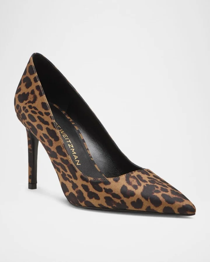 Stuart Power 85 Leopard-Print Pumps - Image 2