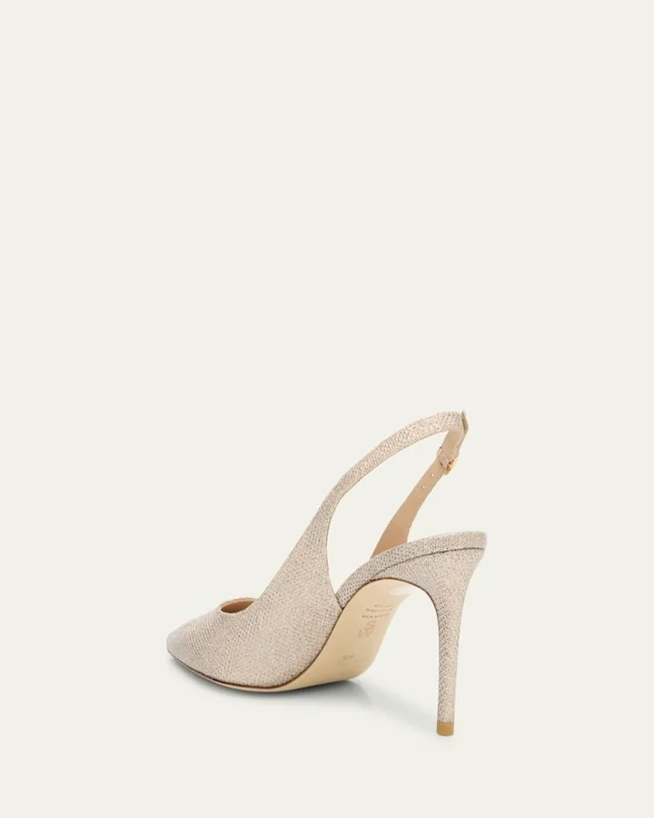 Stuart Power Metallic Stiletto Pumps - Image 4