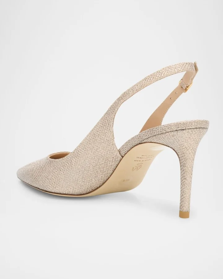 Stuart Power Metallic Stiletto Pumps - Image 3