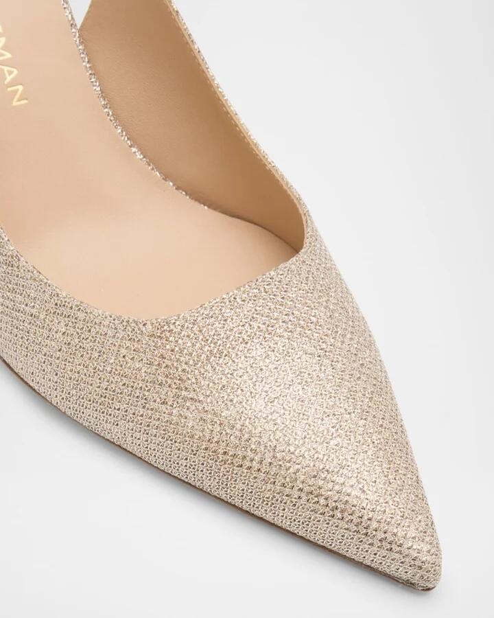 Stuart Power Metallic Stiletto Pumps - Image 4