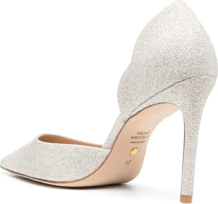 Stuart Scallop D'Orsay 100mm pumps - Image 3