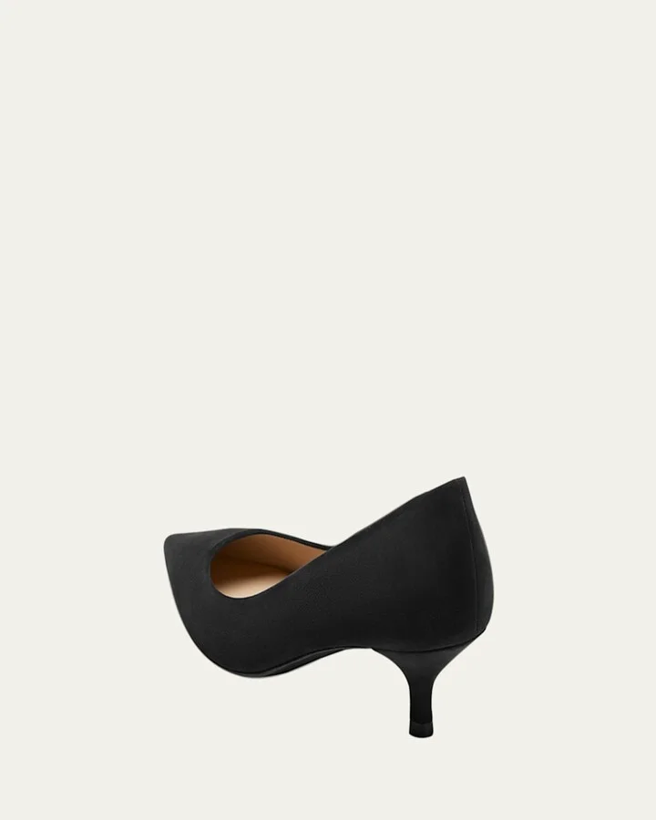 Stuart Suede Kitten Pumps - Image 10